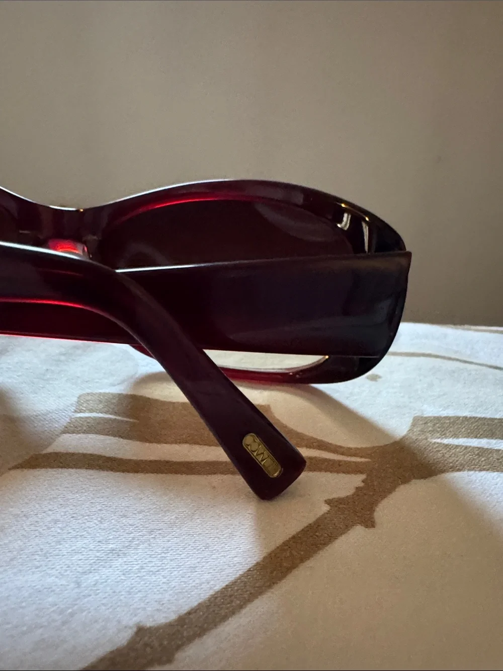 Oliver Peoples Red/Burgundy Gradient Lens Sunglasses with Case